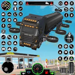 Offroad Oil Tanker Flying Truck Transport Driver Mod Apk [Free purchase][Mod speed]