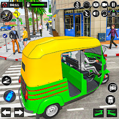 Police Tuk Tuk Rickshaw Gangster Chase Games