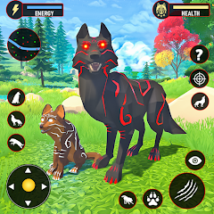 Wolf Simulator Fantasy Jungle icon