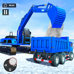Snow Excavator Road Truck Game Mod