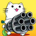 Cat shoot war: offline games icon