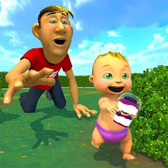 Rainbow Prank: Hide Daddy Mod apk