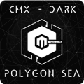 CMX - Dark Polygon Sea · KLWP Theme‏ Mod