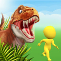 Dinosaur attack simulator 3D icon
