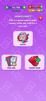 Mr.Billion: Hayat Simülasyonu mod