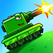 Tank battle: Tanks War 2D Mod Apk [Mod Menu][Weak enemy]