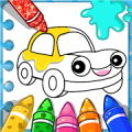 Cars Coloring Book for Kids - Doodle, Paint & Draw Mod