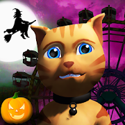 Halloween Cat Theme Park 3D Mod Apk