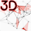 3D Abstract Particle Plexus Li icon