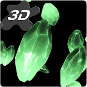Crystals Particles 3D Live Wal icon