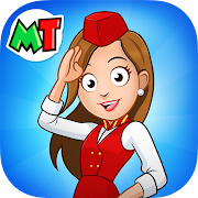 My Town Airport games for kids Mod