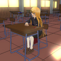 Anime Schoolgirl 3D Wallpaper icon
