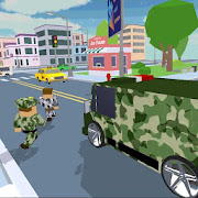 Blocky Army City Rush Racer Mod