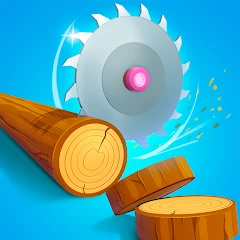 Idle Cutter: Wood Slice Mod Apk [Remove ads]