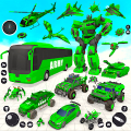 Army Bus Robot Car Games Mod