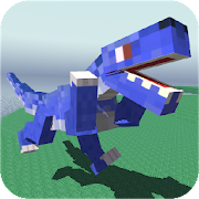 Blocky Dino Park Raptor Attack Mod