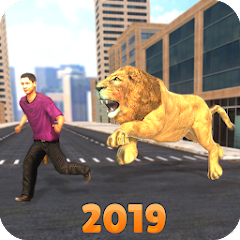 Angry Lion City Attack Simulator 2019 Mod
