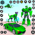 Wolf robot transform - jogo de carro de robô Mod