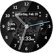 Black Glass HD Watch Face Mod apk