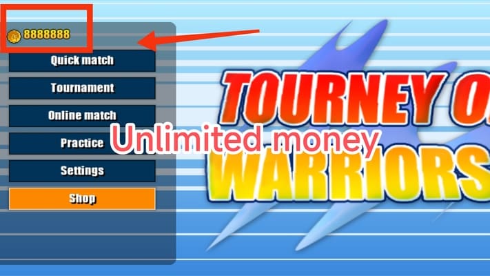 Tourney of Warriors MOD APK Review And Video Guide for Android Banner
