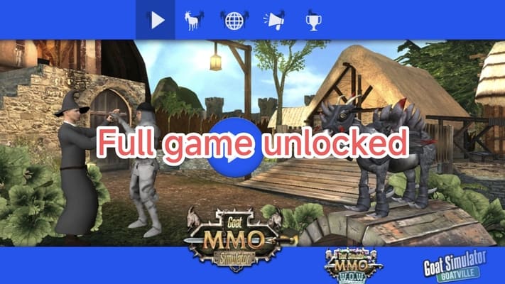 Goat Simulator MMO Simulator MOD APK Review And Video Guide for Android Banner