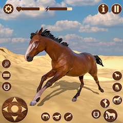 Wild Horse Riding Sim: Racing Mod