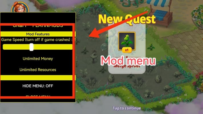 Merge Gardens MOD APK Review And Video Guide for Android Banner