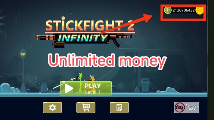 Stickmen Fighter Infinity MOD APK Review And Video Guide for Android Banner
