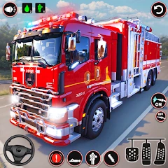 Fire Truck Sim: Truck Games Mod Apk [Unlimited money]