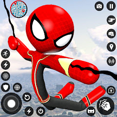 Spider Stickman Rope Hero Game icon