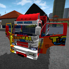 Mod BUSSID Truk Canter Tawakal Mod Apk