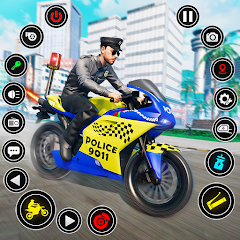 Police bike Stunt Bike Racing icon