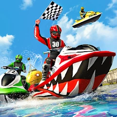 Water Jet Ski Boat Racing 3D Mod Apk [Remove ads][Mod speed]