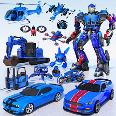 Jet Robot Car :Robot Car Games Mod Apk
