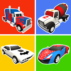 Superhero Car Merge Battle Mod