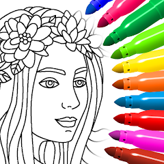 Coloring for girls and women Mod
