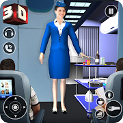 Airhostess Flight Pilot 3D Sim Mod