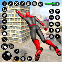 Rope Spider Hero Crime Fighter Mod