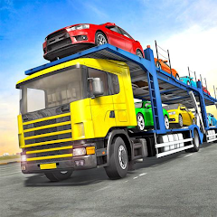 Truck Car Transport Trailer icon