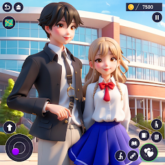 High School Love Anime Games icon