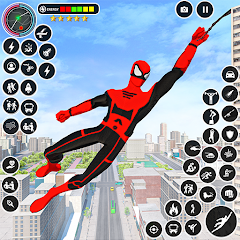 Flying Rope Hero: Spider Games Mod Apk 29 [Remove ads][Mod speed]