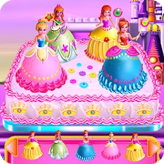Princesses Cake Cooking