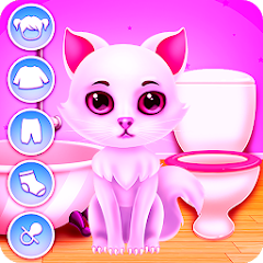 Cute Kitty Caring and Dressup Mod Apk