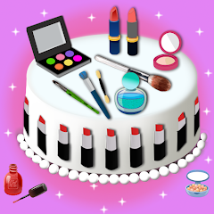 Girl Makeup Kit Cosmetic Box Cake Maker Mod