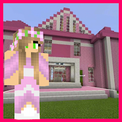 Princess House Pink Map For MCPE Mod