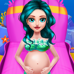 Pregnant Mermaid Mommy Salon Mod