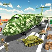 Ejército carga avión arte: Ejército transporte jue Mod Apk