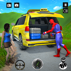 Superhero Car Games Taxi Games Mod