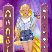 Golden princess dress up game Mod