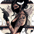 Tattoo Coloring games icon